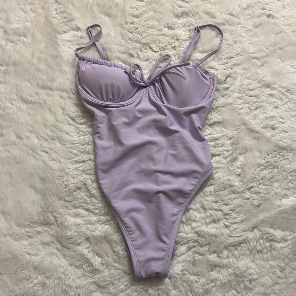 Lavender Purple One Piece Swimsuit